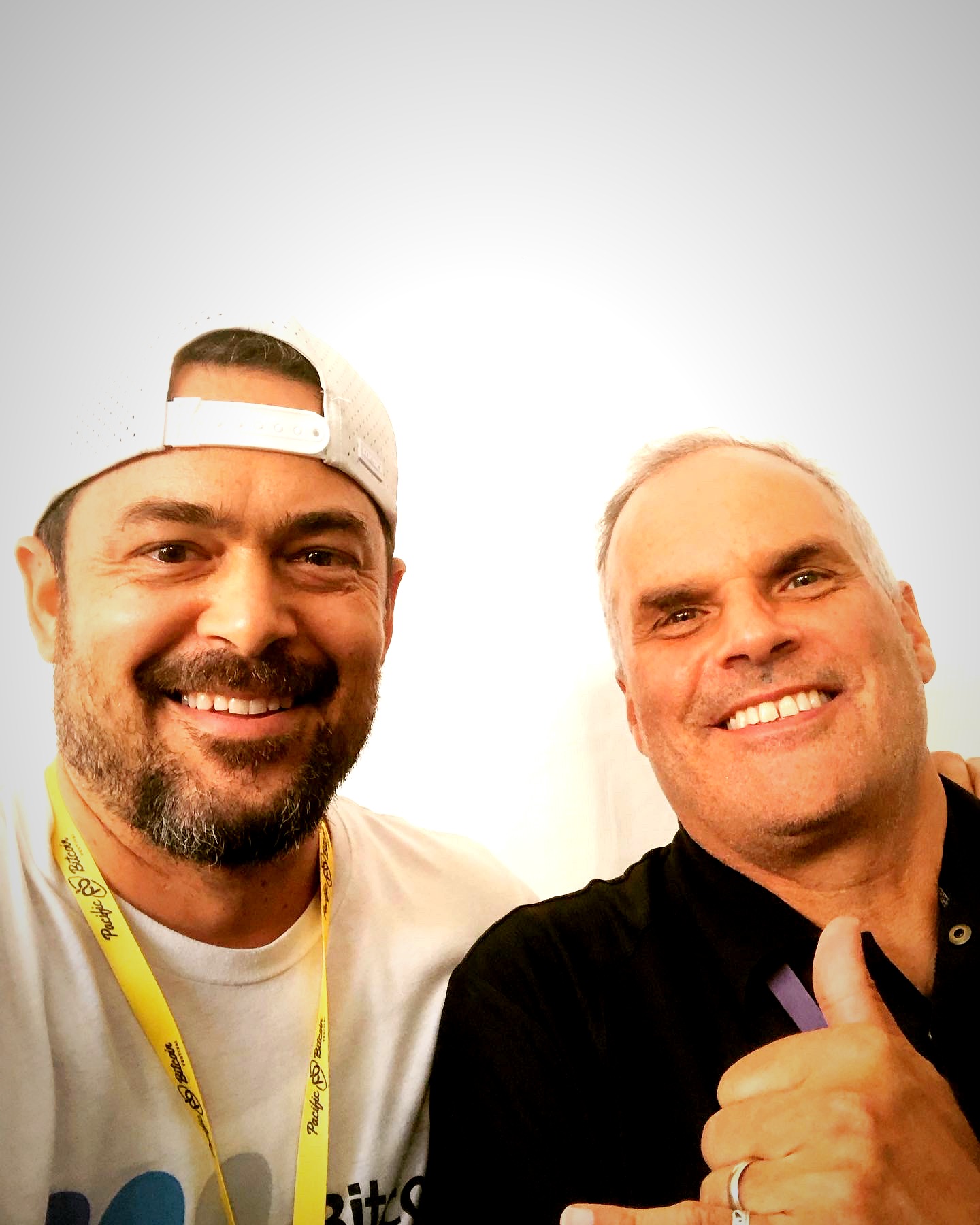 Rob Fox with Greg Foss at Pacific Bitcoin