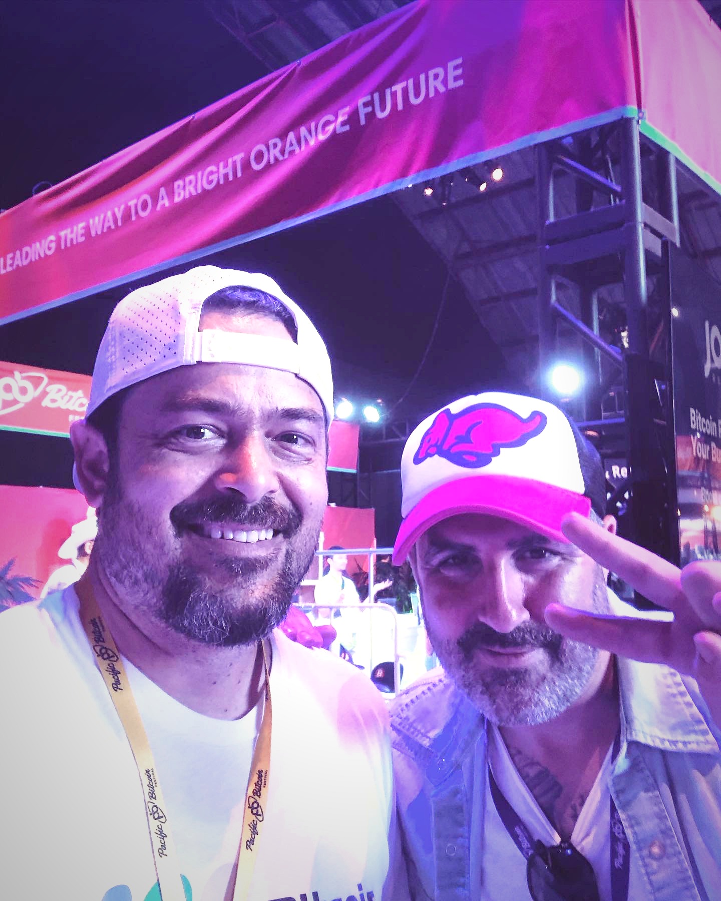 Rob Fox with Peter McCormack