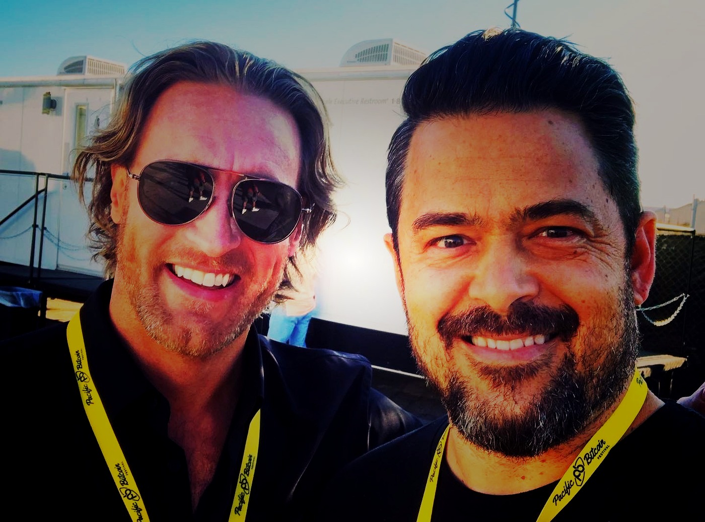 Rob Fox with Chris at Pacific Bitcoin